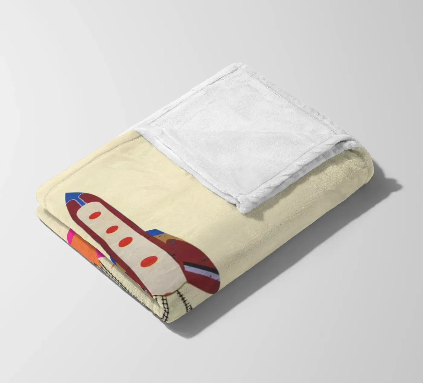 Rocket plaid polaire de Cassia Beck Collage