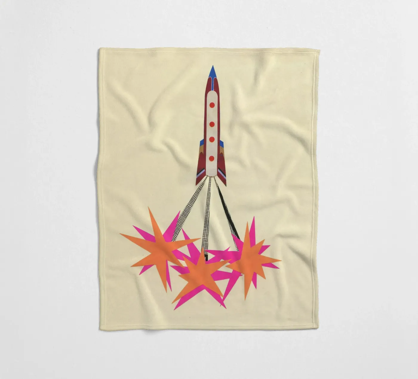 Rocket plaid polaire de Cassia Beck Collage