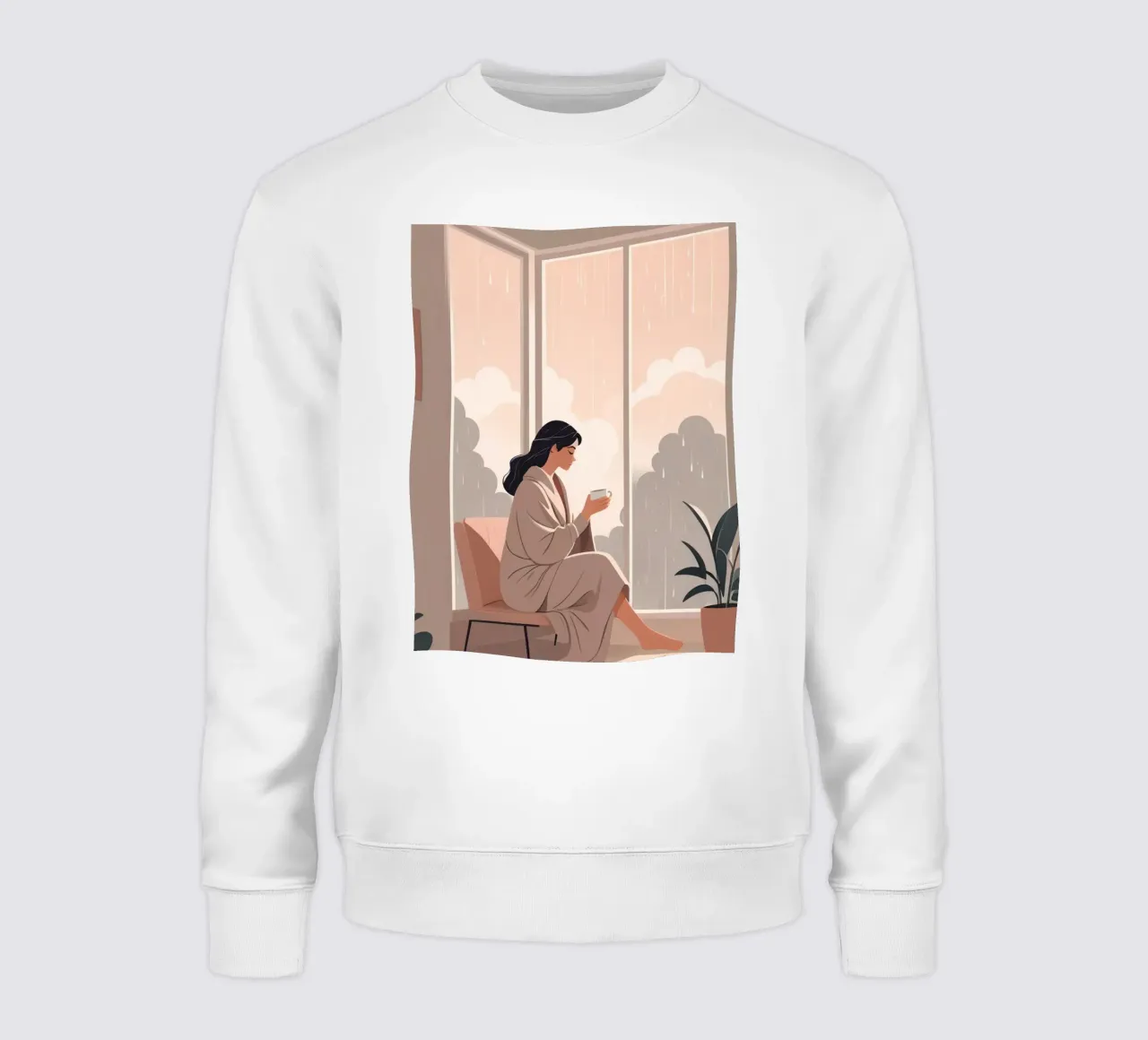 Mattina di pioggia felpa da Maison Solis