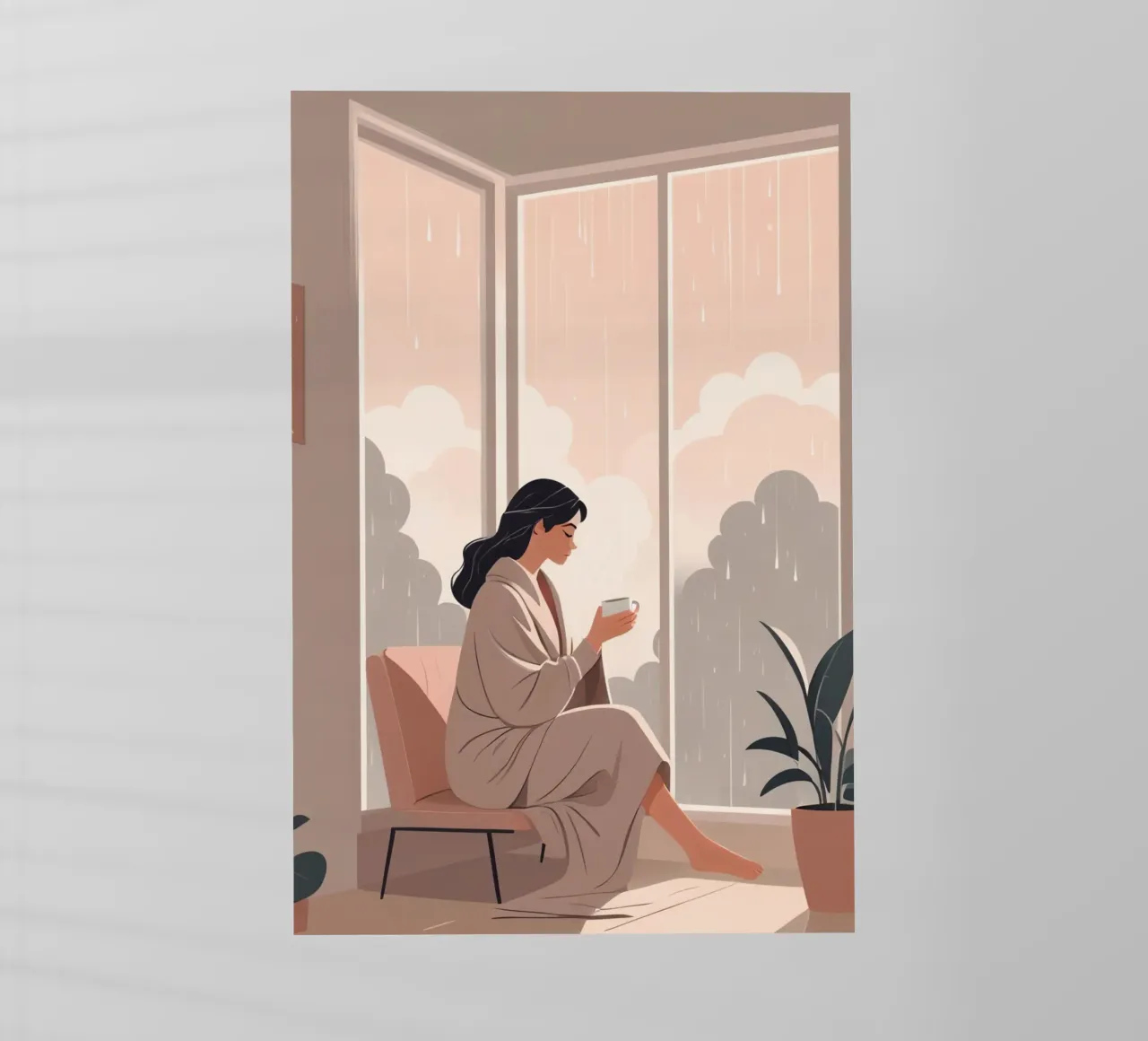 Mattina di pioggia pellicola backlit da Maison Solis