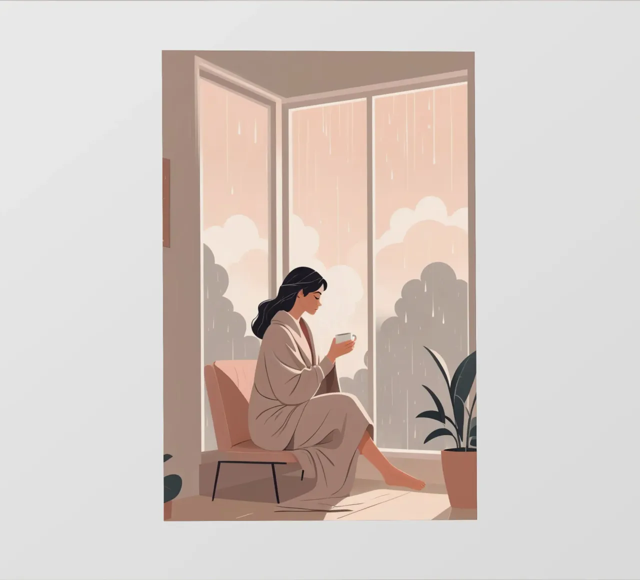 Mattina di pioggia pellicola backlit da Maison Solis