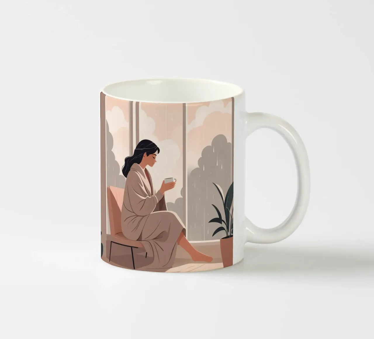 Mattina di pioggia tazza in ceramica da Maison Solis