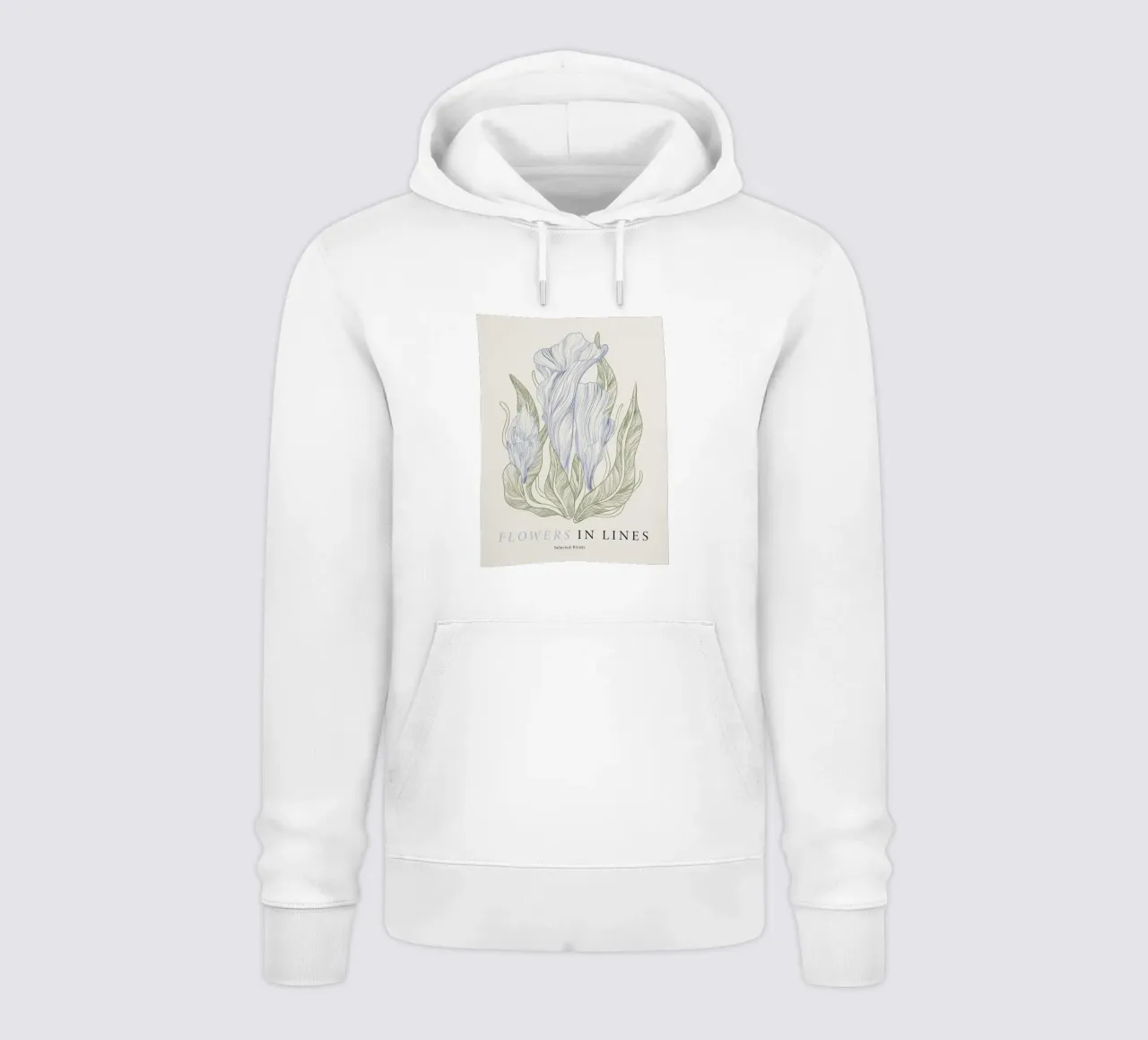 Fiori in linea n. 1 felpa con cappuccio da Mia Moore