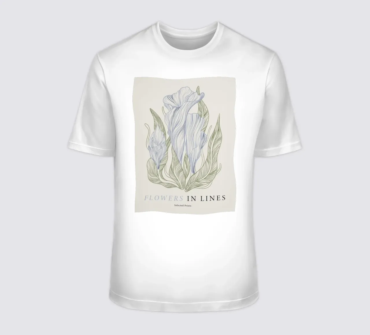 Fiori in linea n. 1 t-shirt da Mia Moore