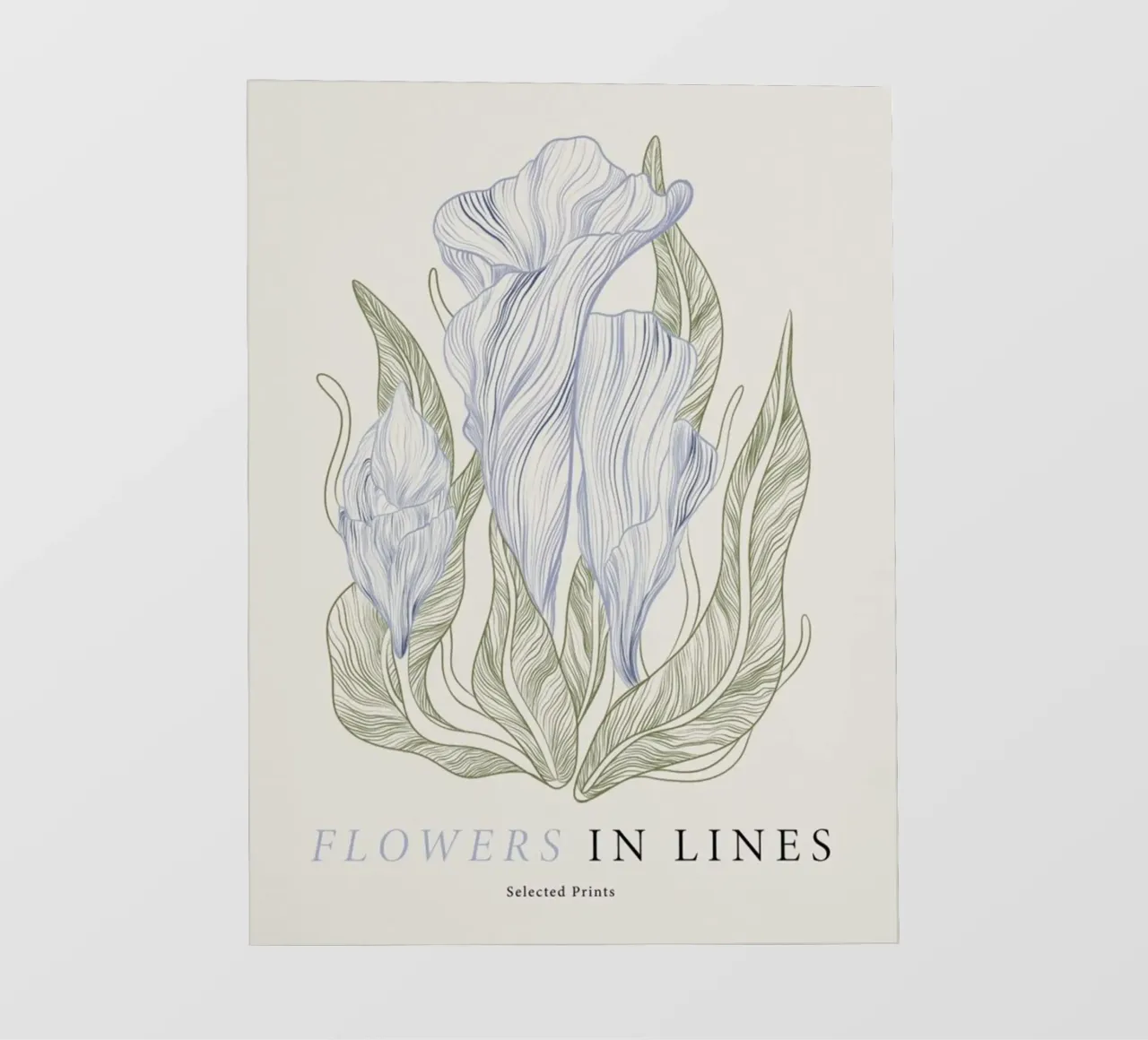 Fiori in linea n. 1 telo in pvc da Mia Moore