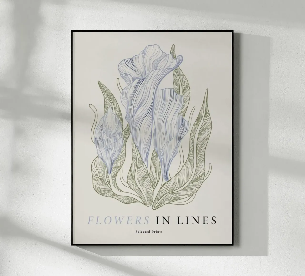 Fiori in linea n. 1 plexiglass da Mia Moore