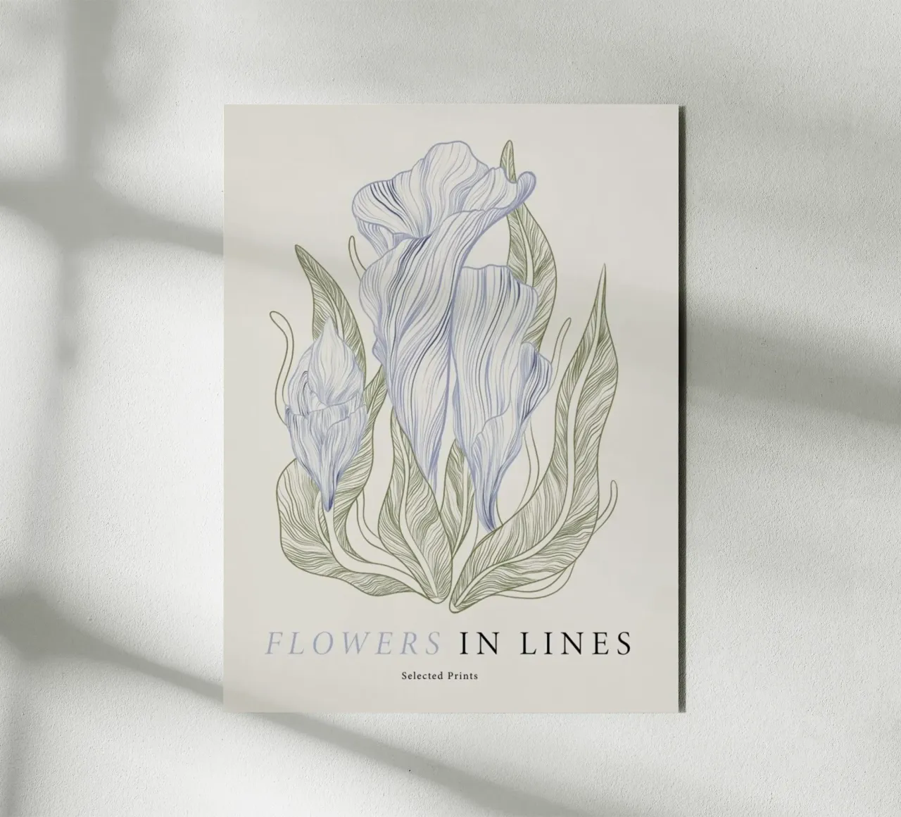 Fiori in linea n. 1 alluminio dibond da Mia Moore