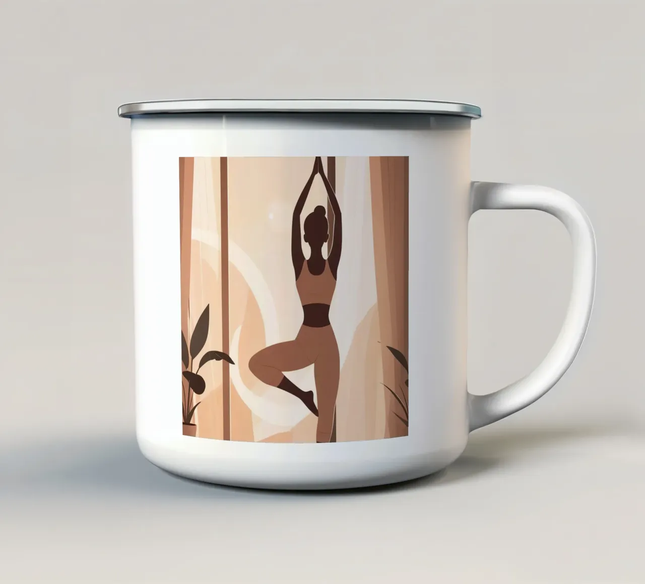 Flusso mattutino tazza in smalto da Maison Solis