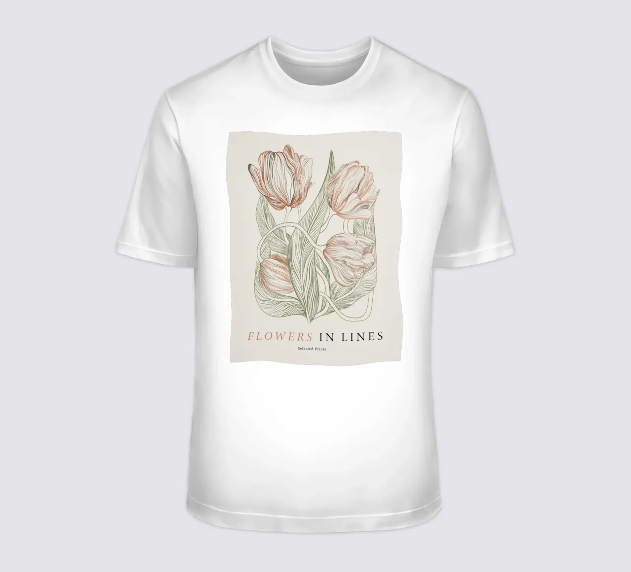 Fiori in linea n. 2 t-shirt da Mia Moore