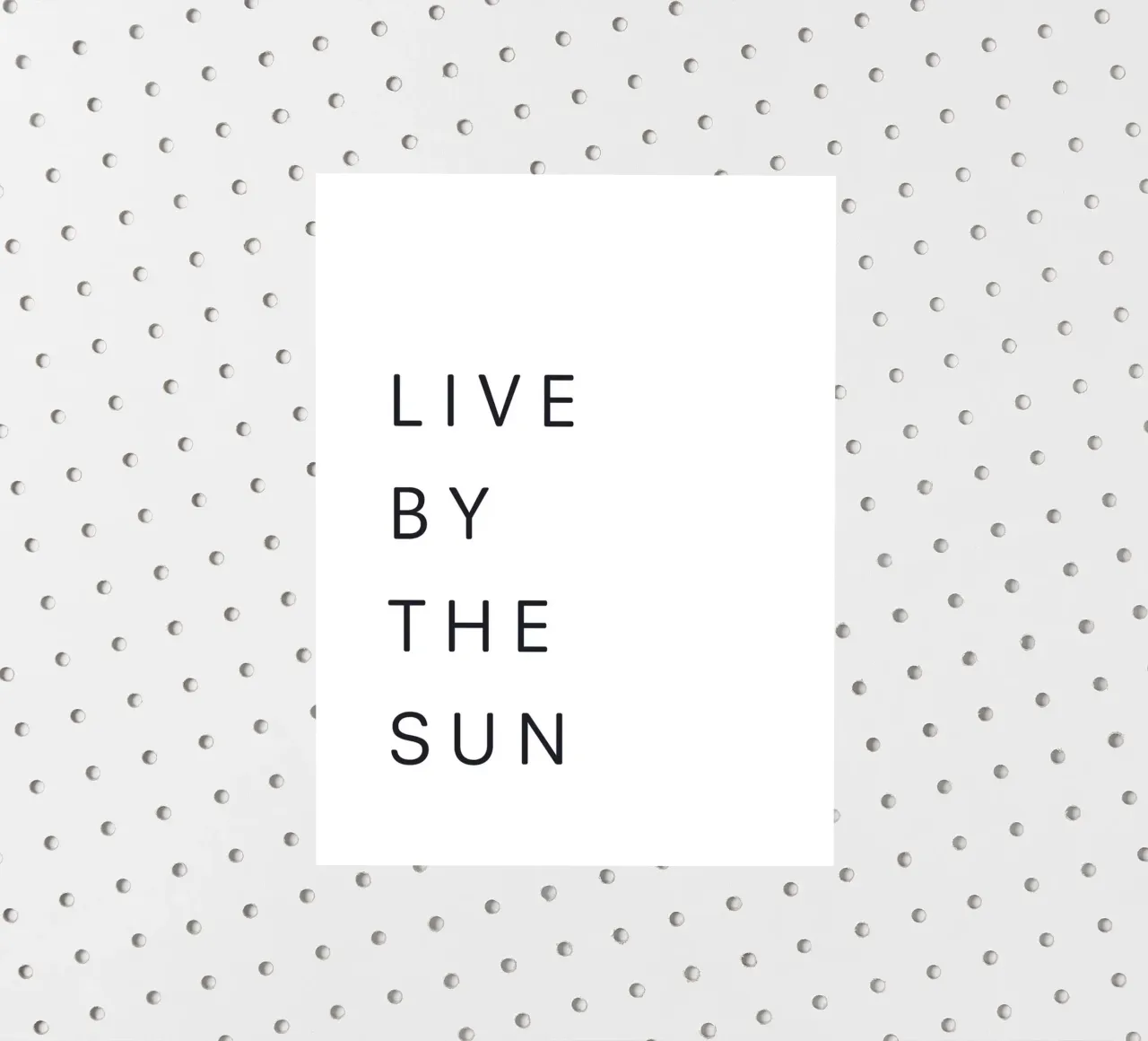Motivierendes Zitat – Live by the Sun sticker by Whole©