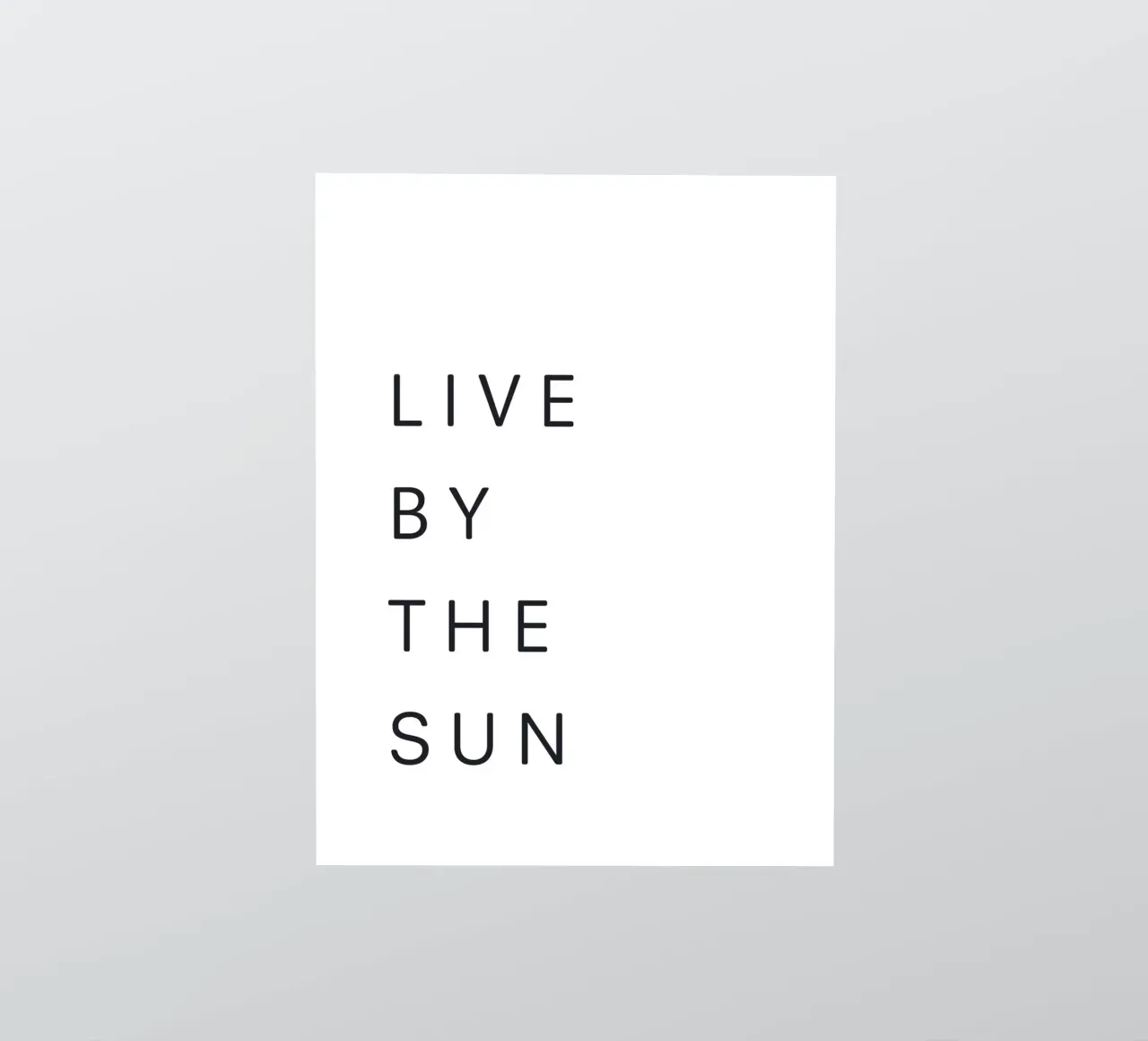 Motivierendes Zitat – Live by the Sun sticker by Whole©