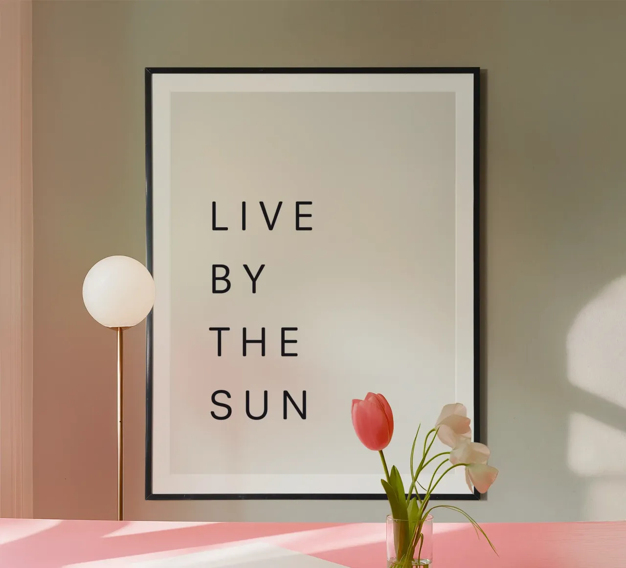 Motivierendes Zitat - Vivere al sole carta hahnemühle da Whole©