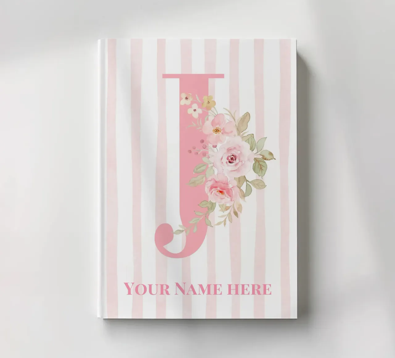 Letter J, Personalized Name Print, Personalized initial notebook by The Custom Letter