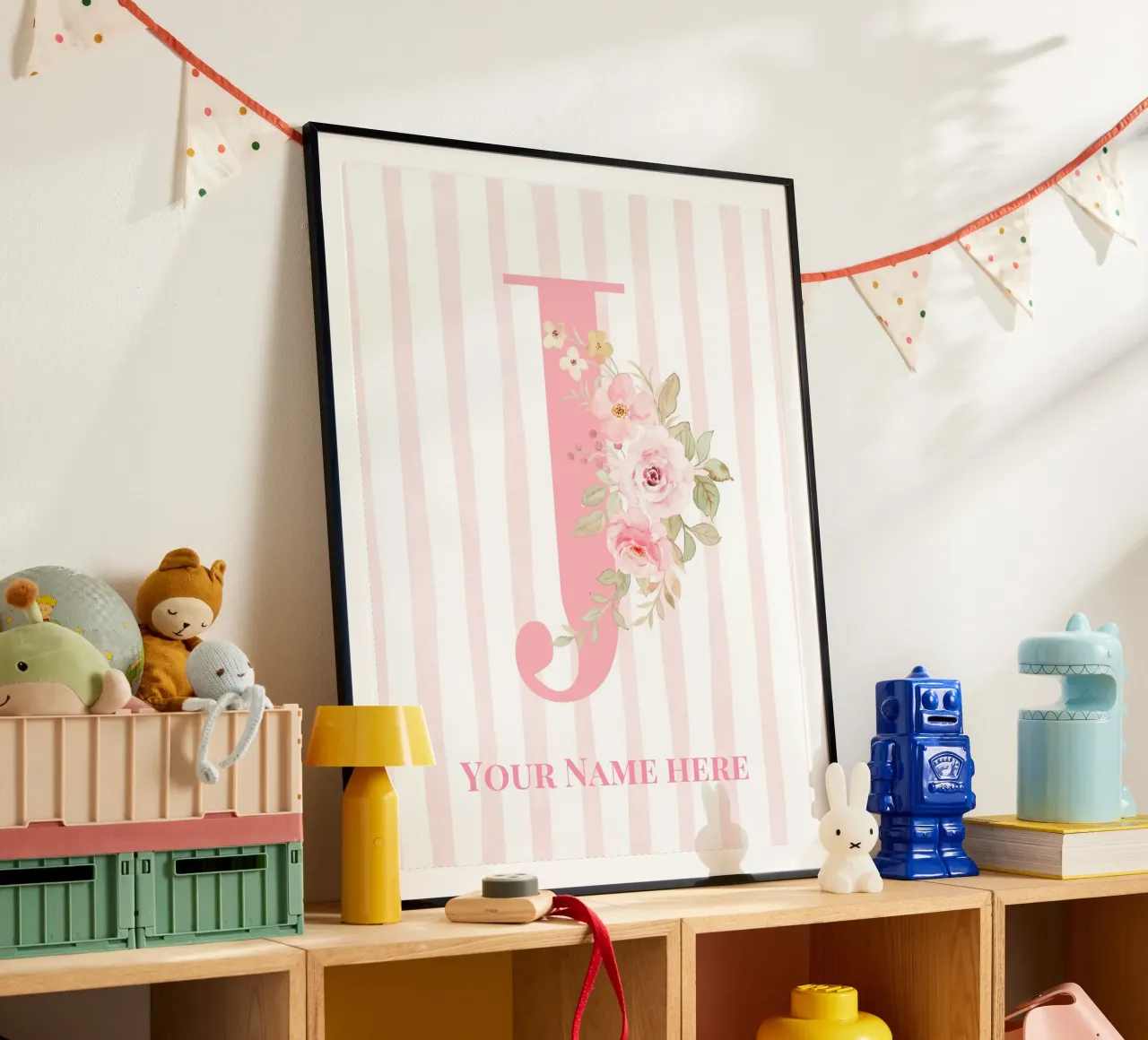 Letter J, Personalized Name Print, Personalized initial hahnemühle by The Custom Letter