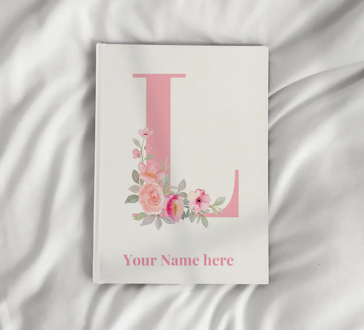 Letter L, Personalized Name Print, Personalized initial notebook by The Custom Letter