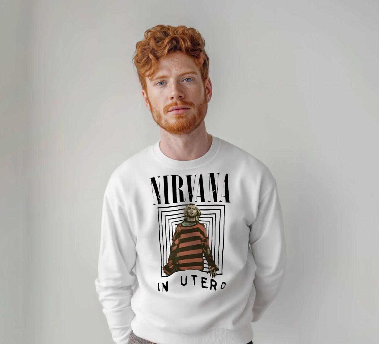 Kurt Cobain in utero felpa da Gunawan Rb