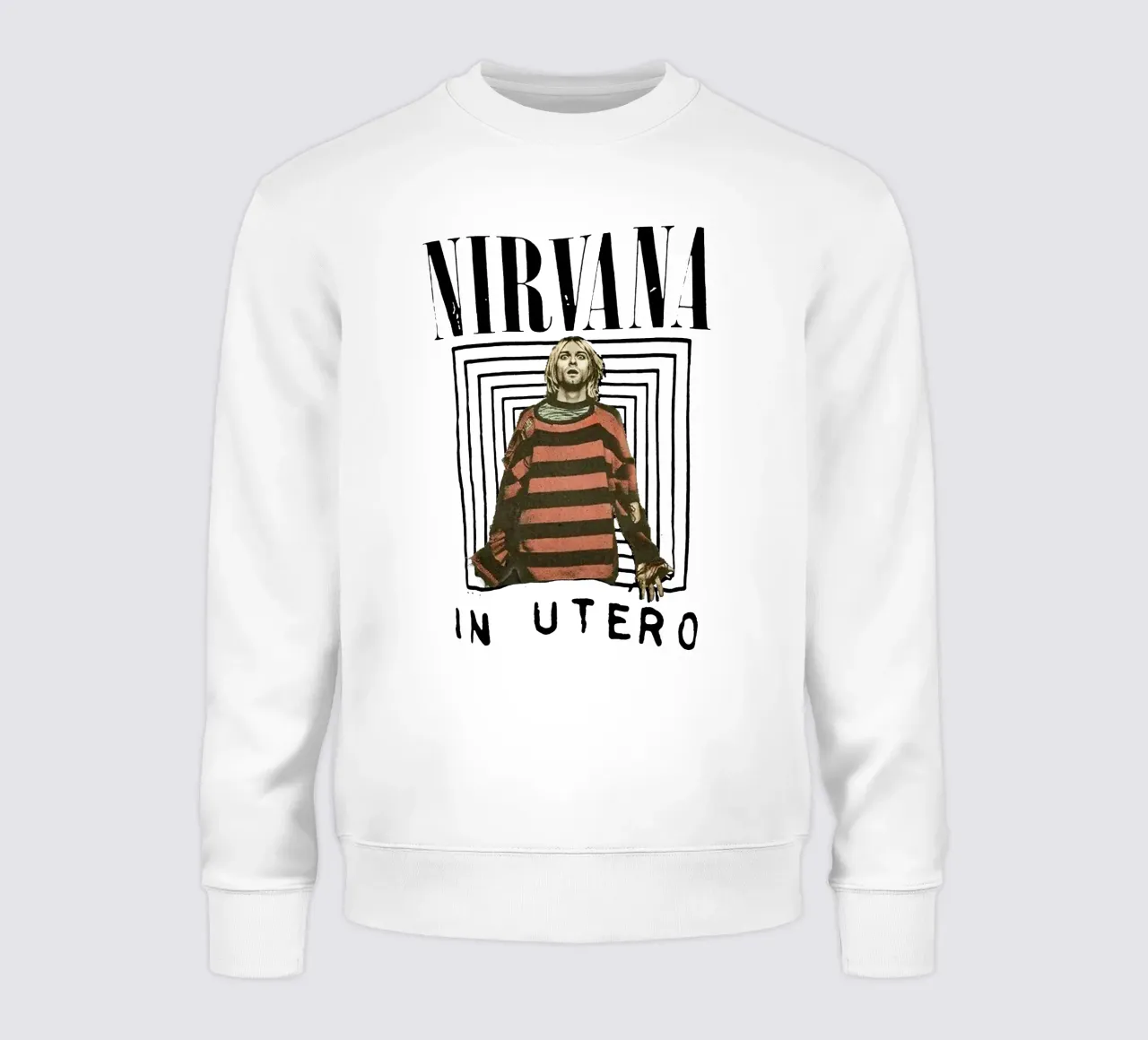 Kurt Cobain en el útero sudadera de Gunawan Rb