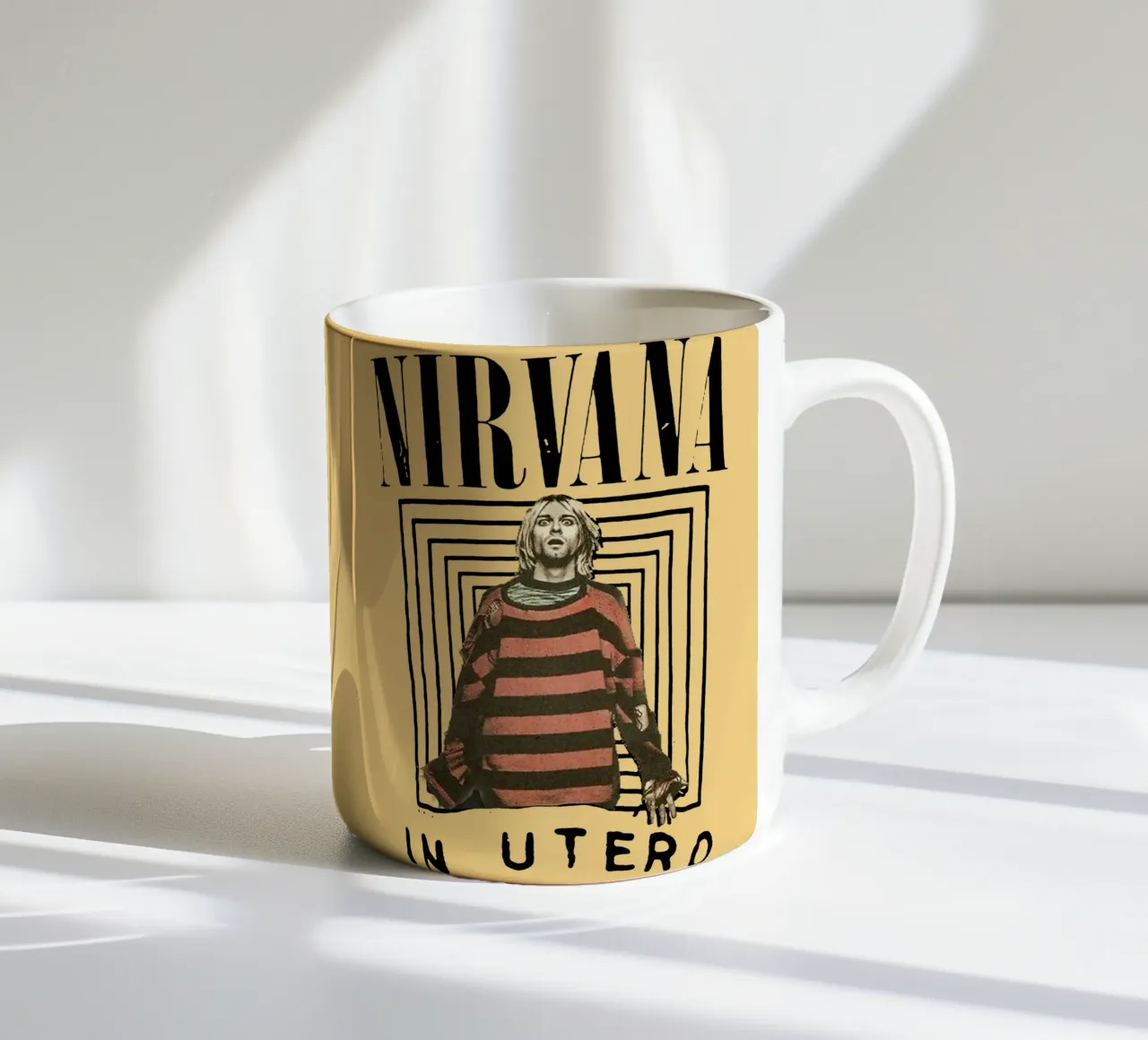 Kurt Cobain in utero tazza in ceramica da Gunawan Rb