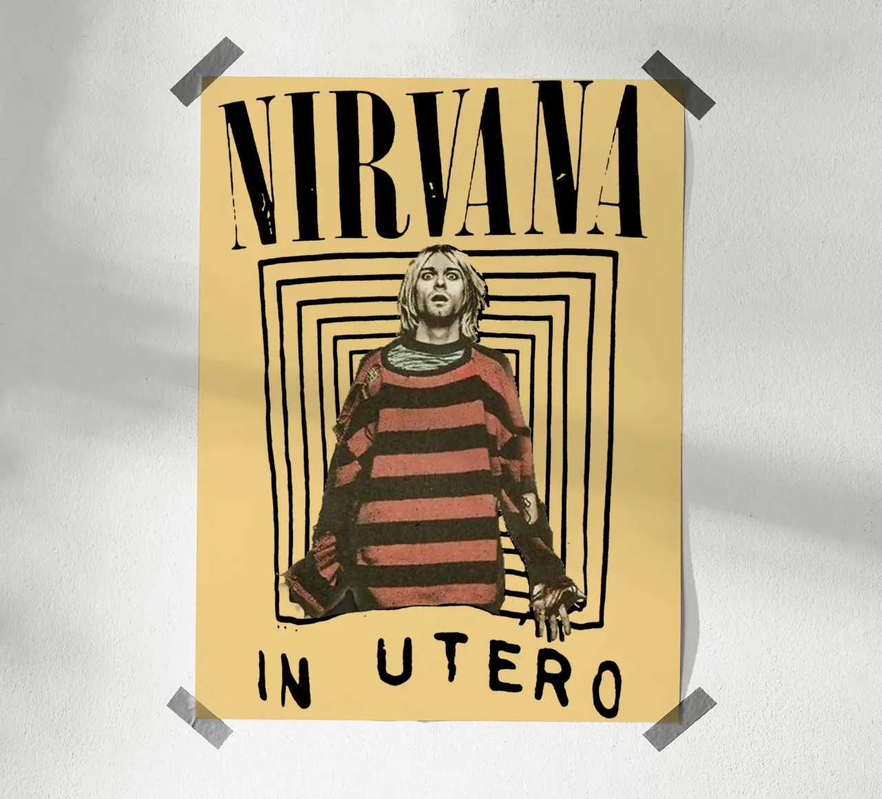 Kurt Cobain in utero carta hahnemühle da Gunawan Rb