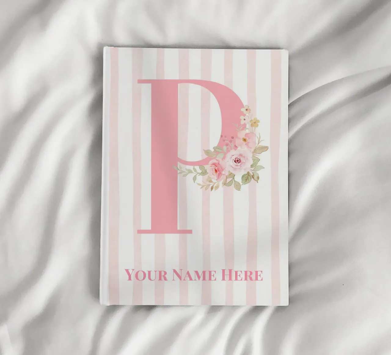 Letter P, Personalized Name Print, Personalized initial notebook by The Custom Letter