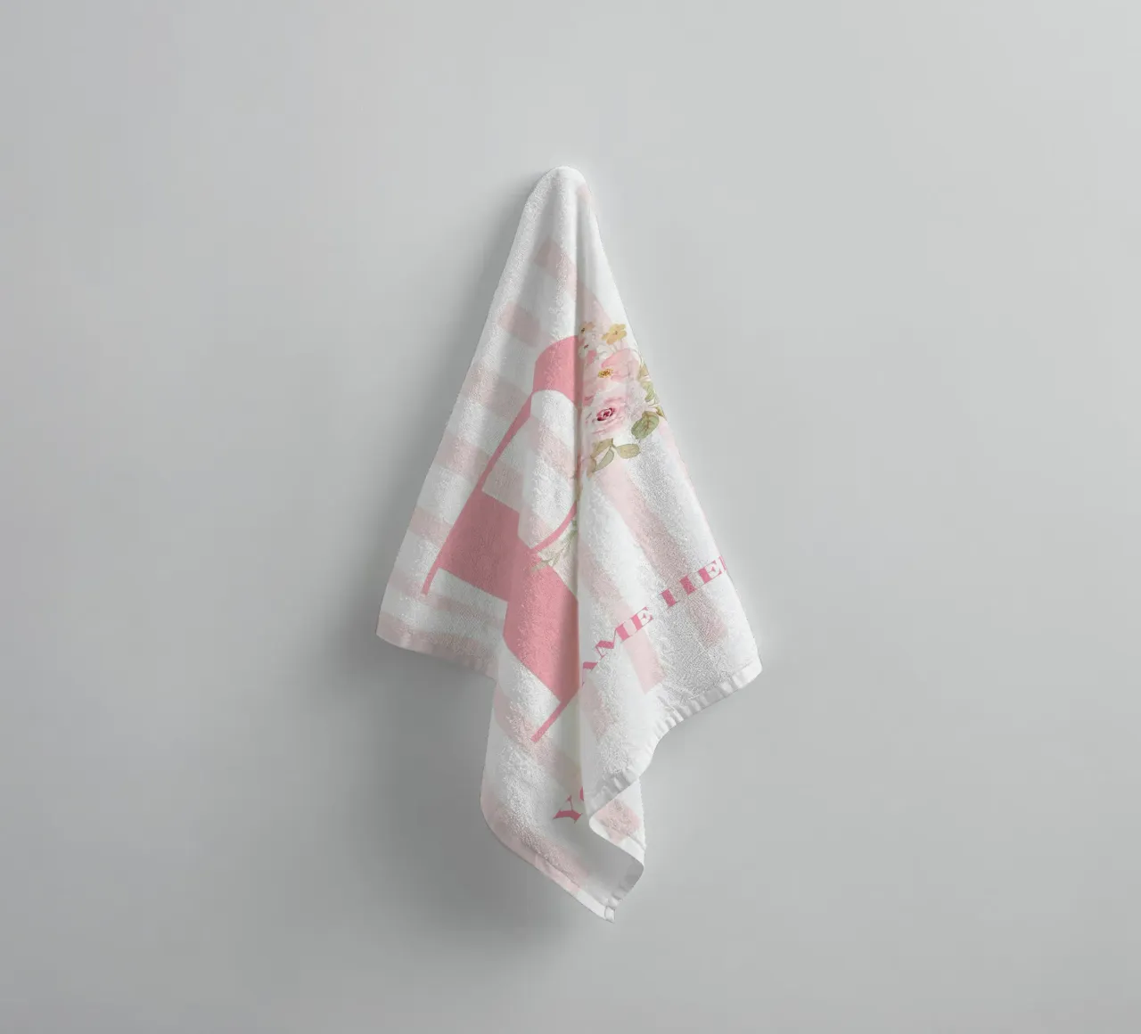 Letter P, Personalized Name Print, Personalized initial towel by The Custom Letter