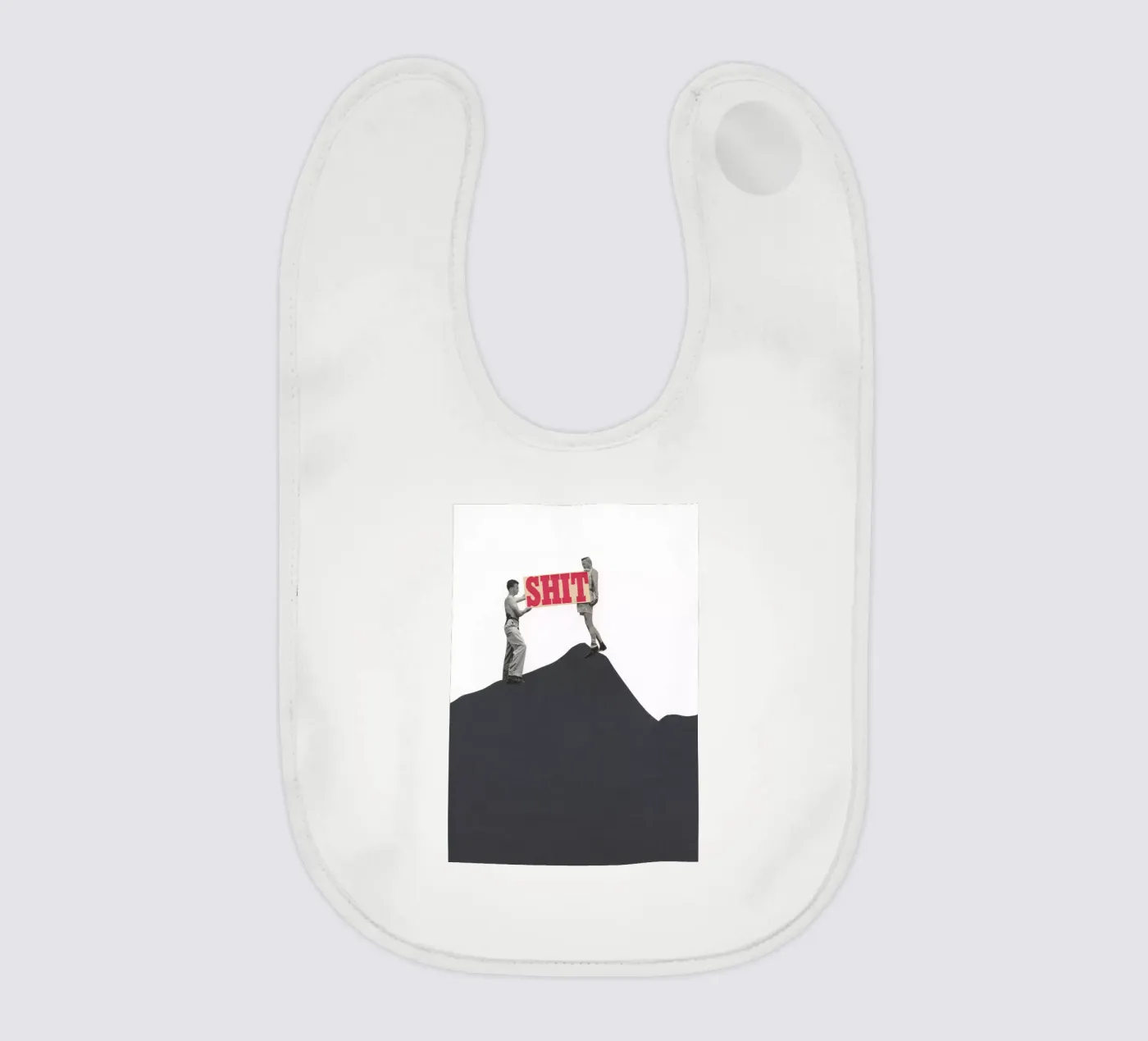 SOS baby slabbetje van Cassia Beck Collage