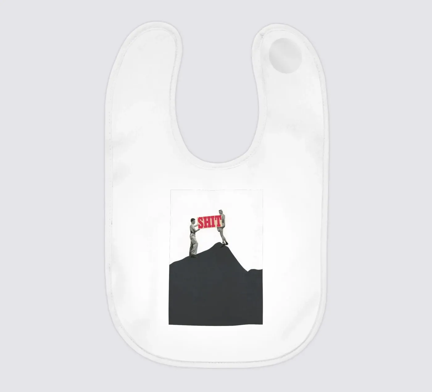 SOS baby slabbetje van Cassia Beck Collage