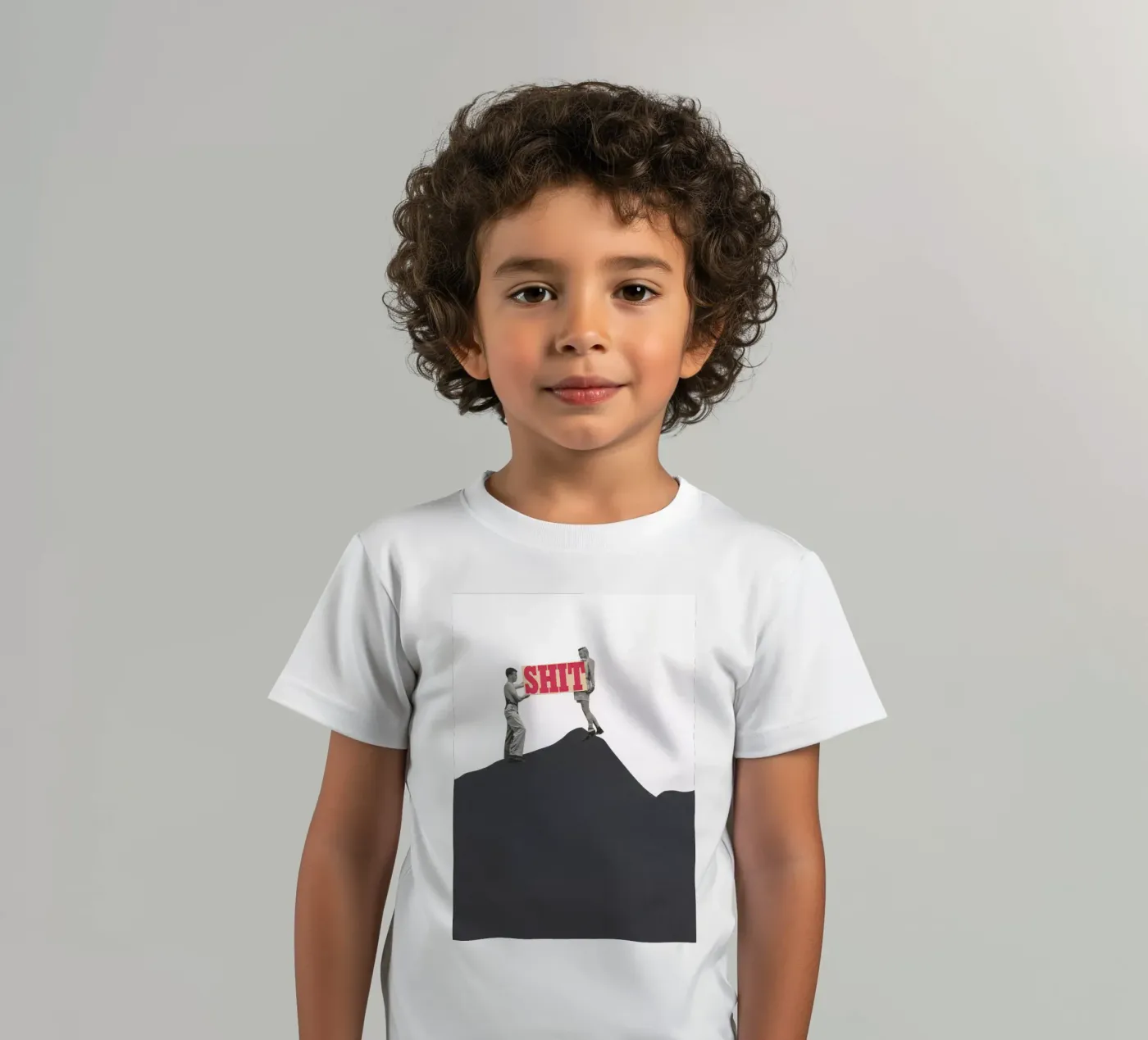 SOS kinder t-shirt van Cassia Beck Collage