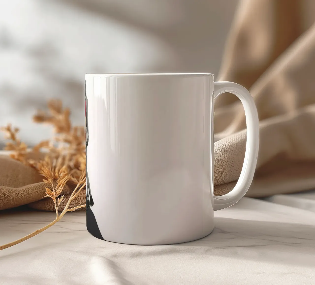 SOS ceramic mug by Cassia Beck Collage