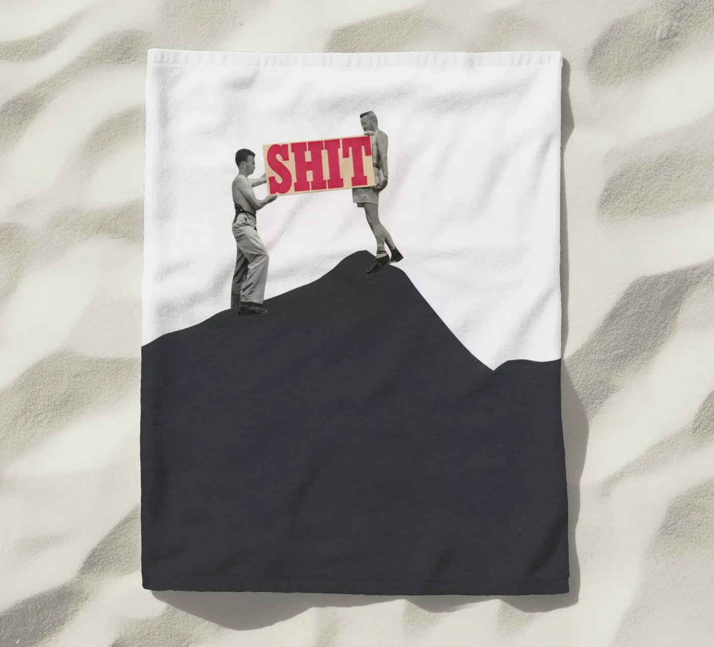 SOS strandhanddoek van Cassia Beck Collage