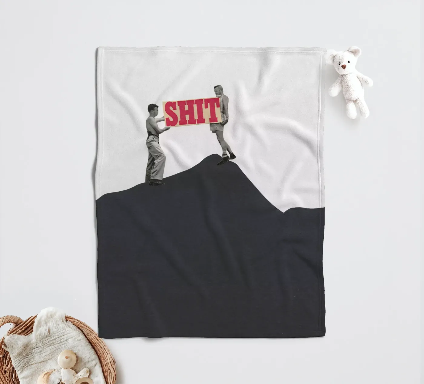 SOS Fleecedecke von Cassia Beck Collage