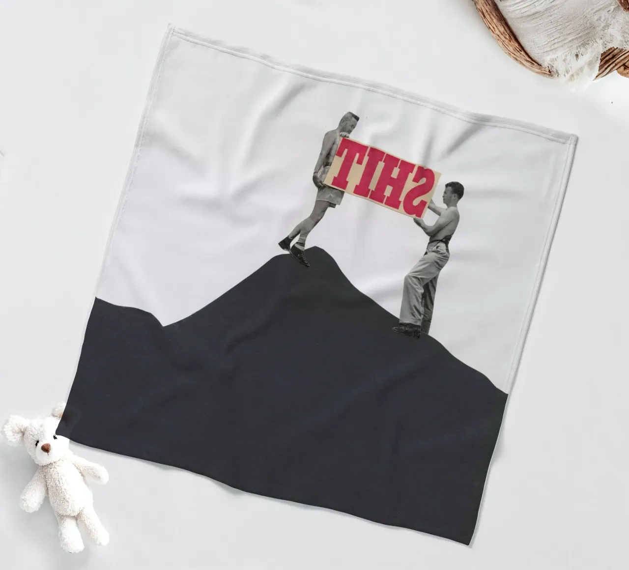 SOS fleecedeken van Cassia Beck Collage