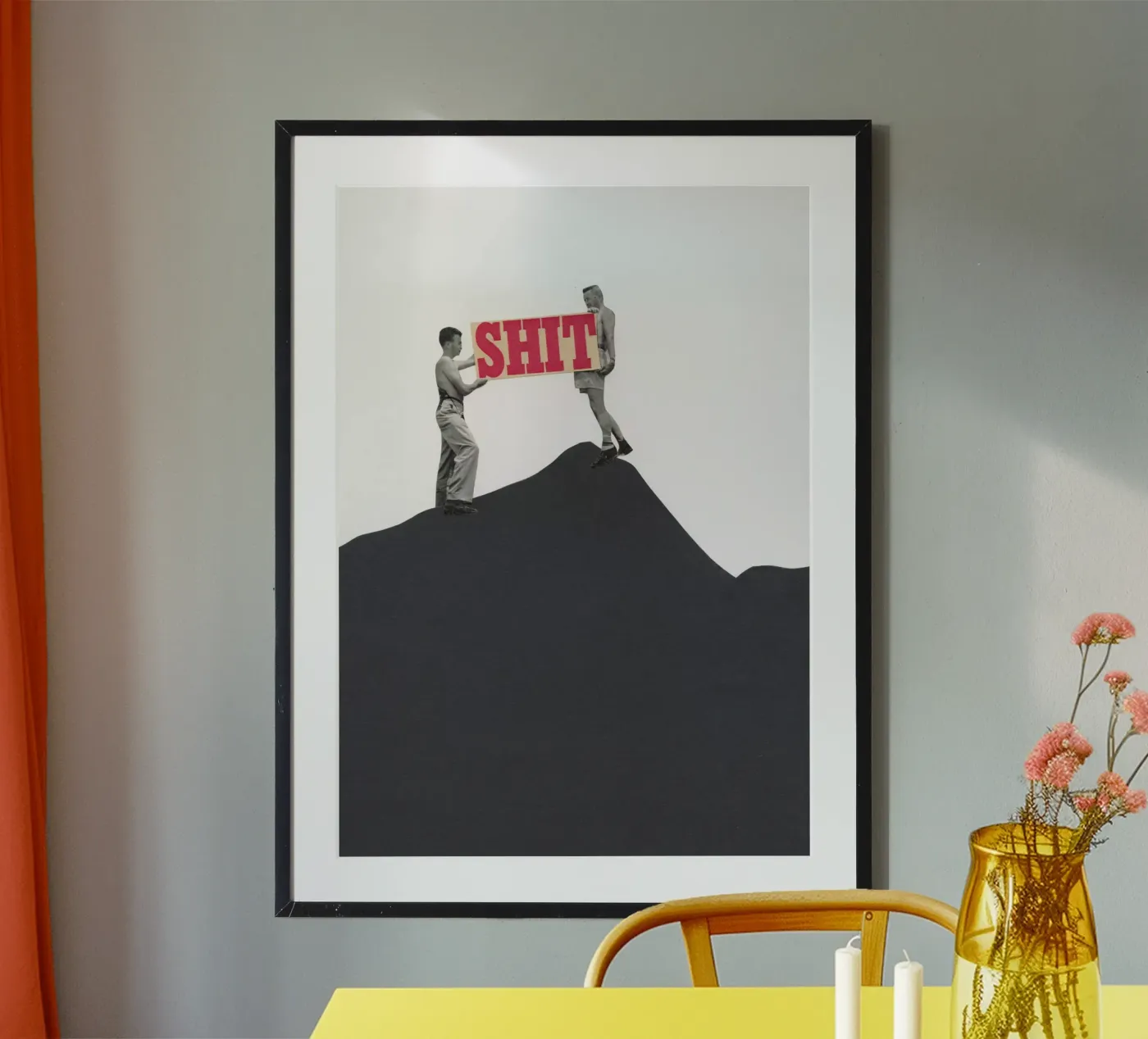 SOS Poster von Cassia Beck Collage