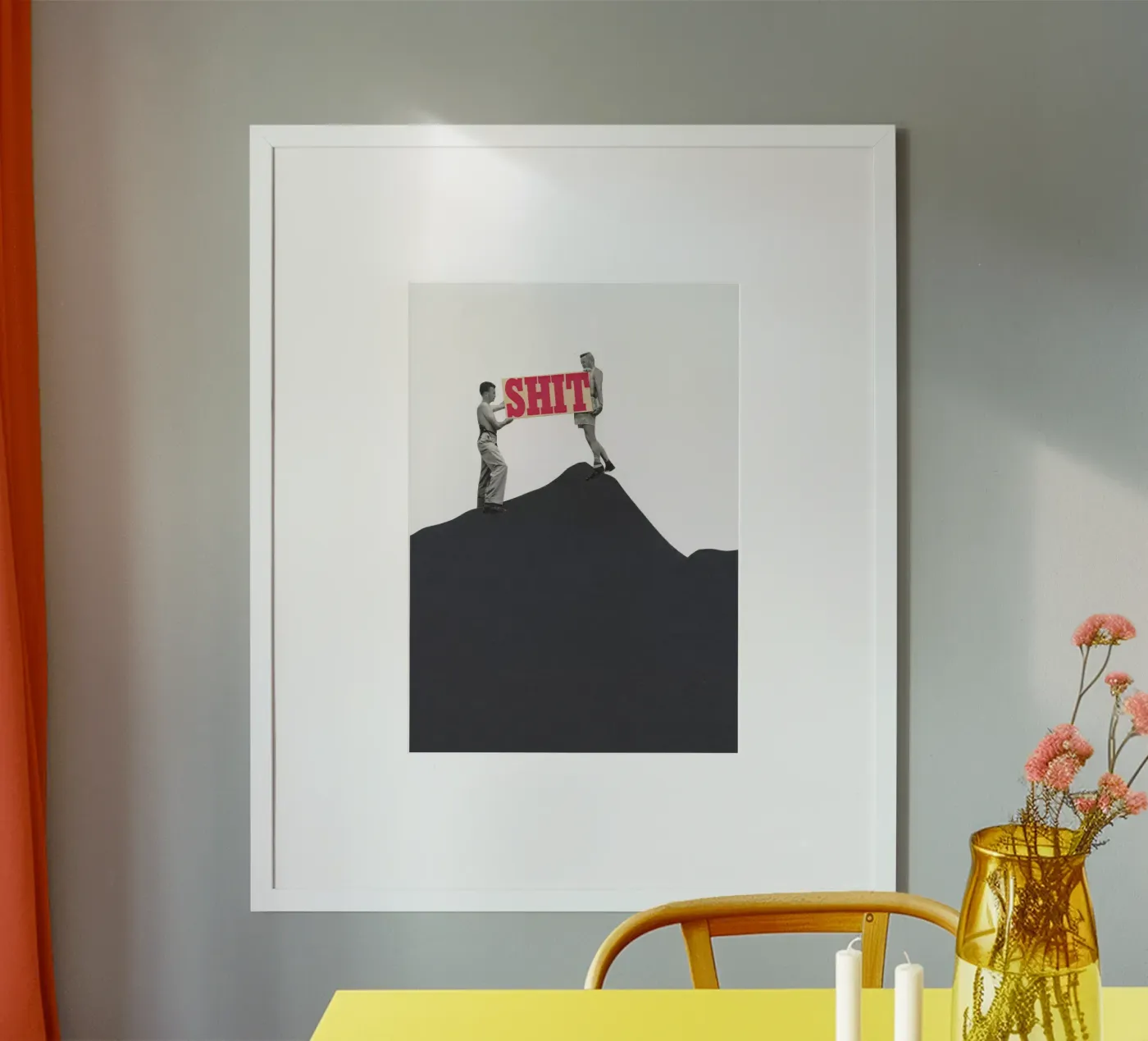 SOS poster de Cassia Beck Collage