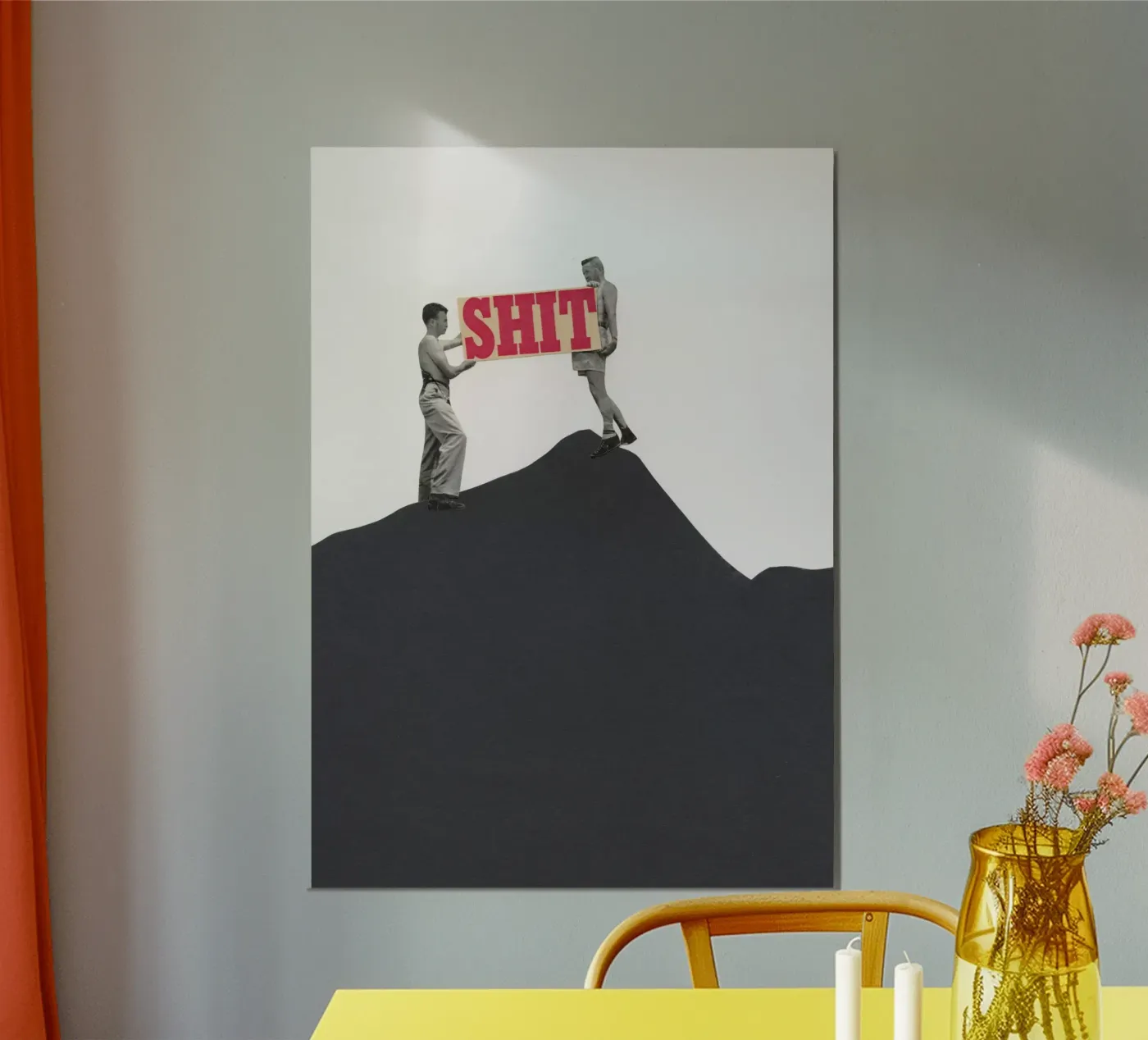 SOS Poster von Cassia Beck Collage