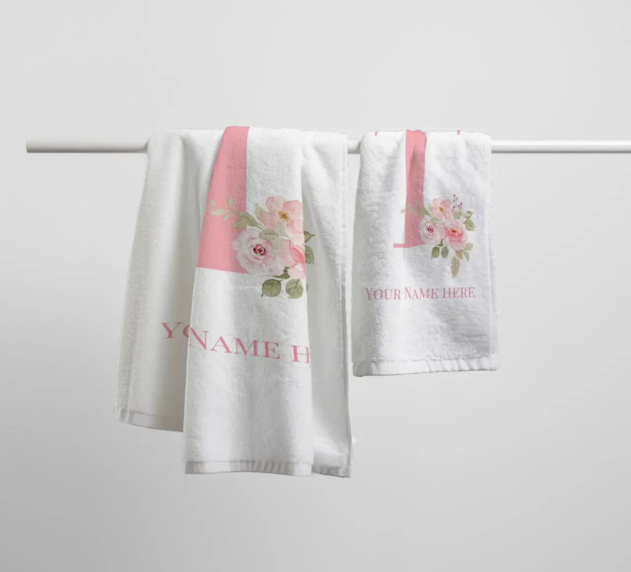 Letter T, Personalized Name Print, Personalized initial towel by The Custom Letter