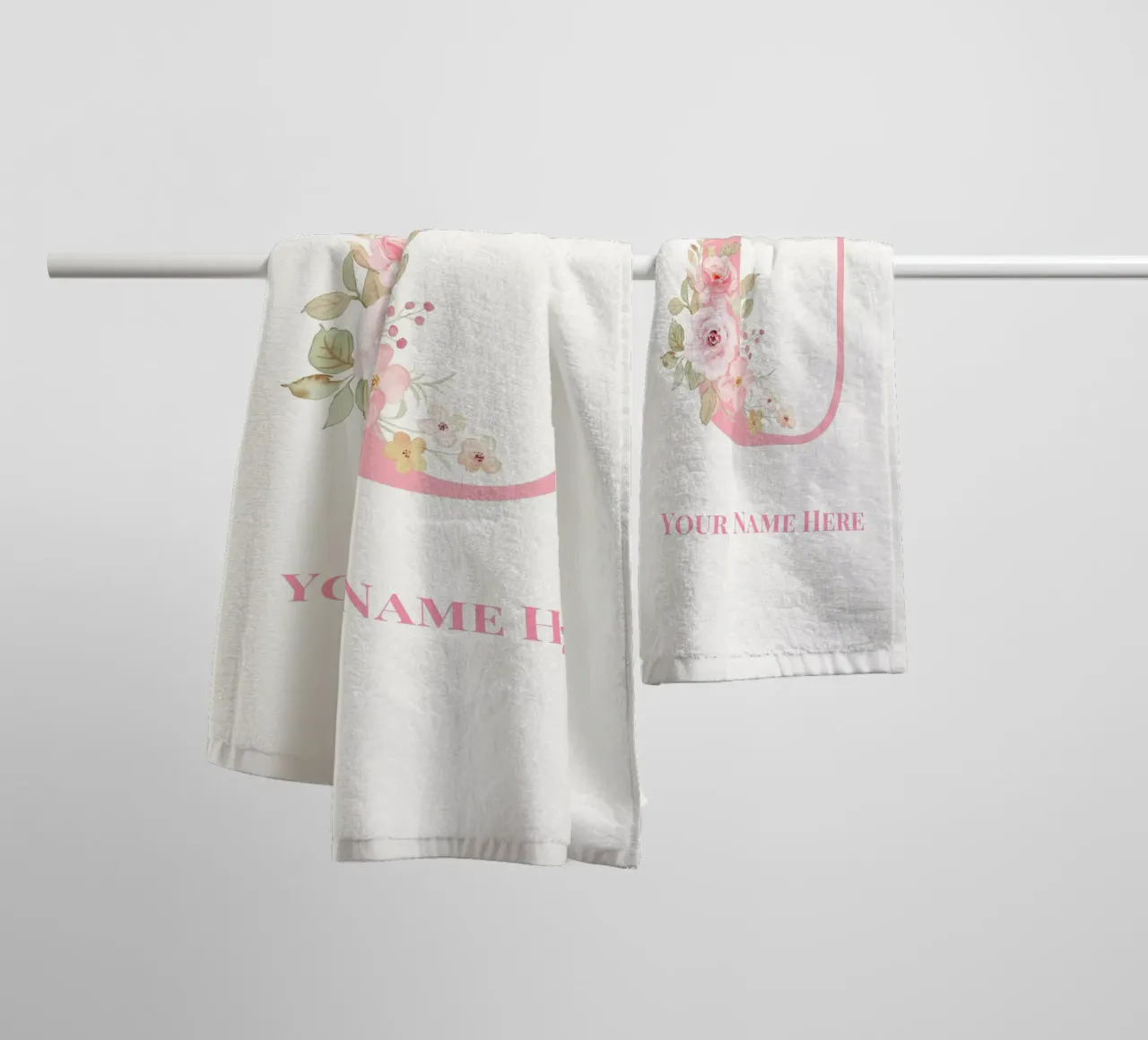 Letter U, Personalized Name Print, Personalized initial towel by The Custom Letter