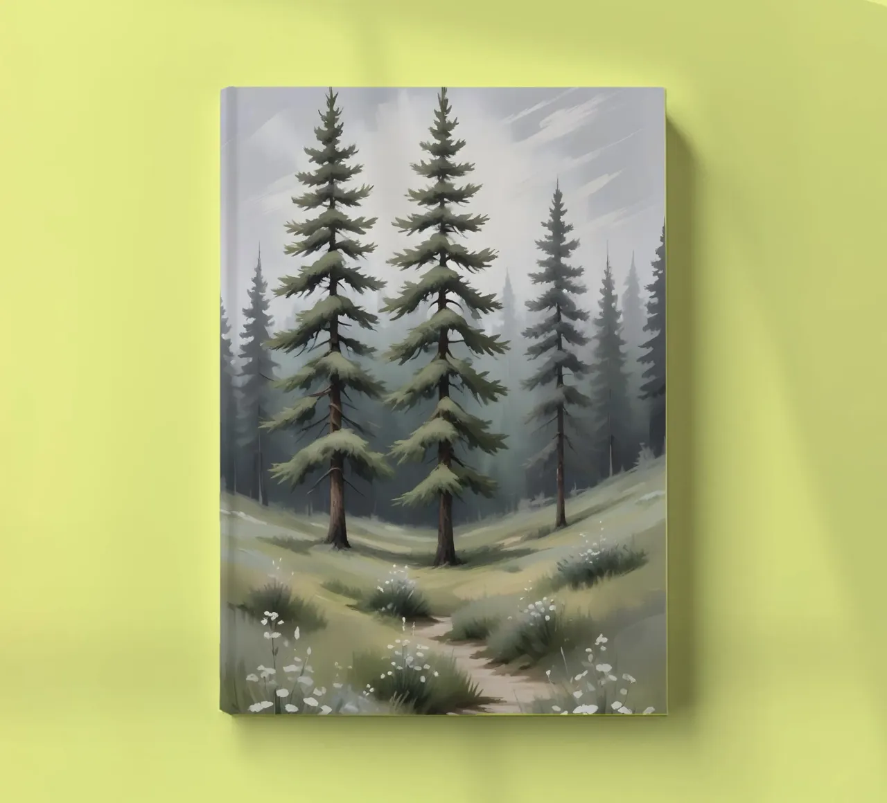 Whispering Pines – Path Through the Forest notebook by Graceful Desine