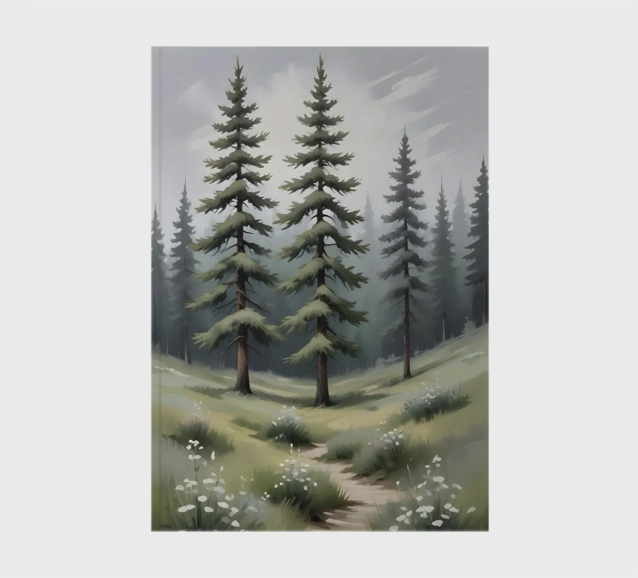 Whispering Pines – Path Through the Forest notebook by Graceful Desine