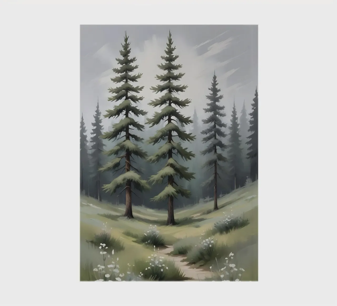 Whispering Pines – Path Through the Forest notebook by Graceful Desine