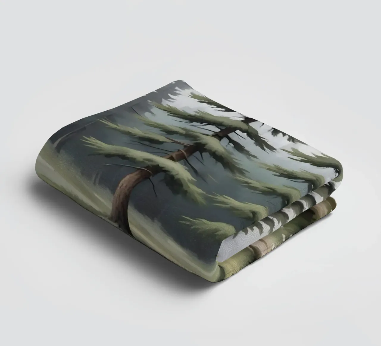 Whispering Pines – Path Through the Forest towel by Graceful Desine