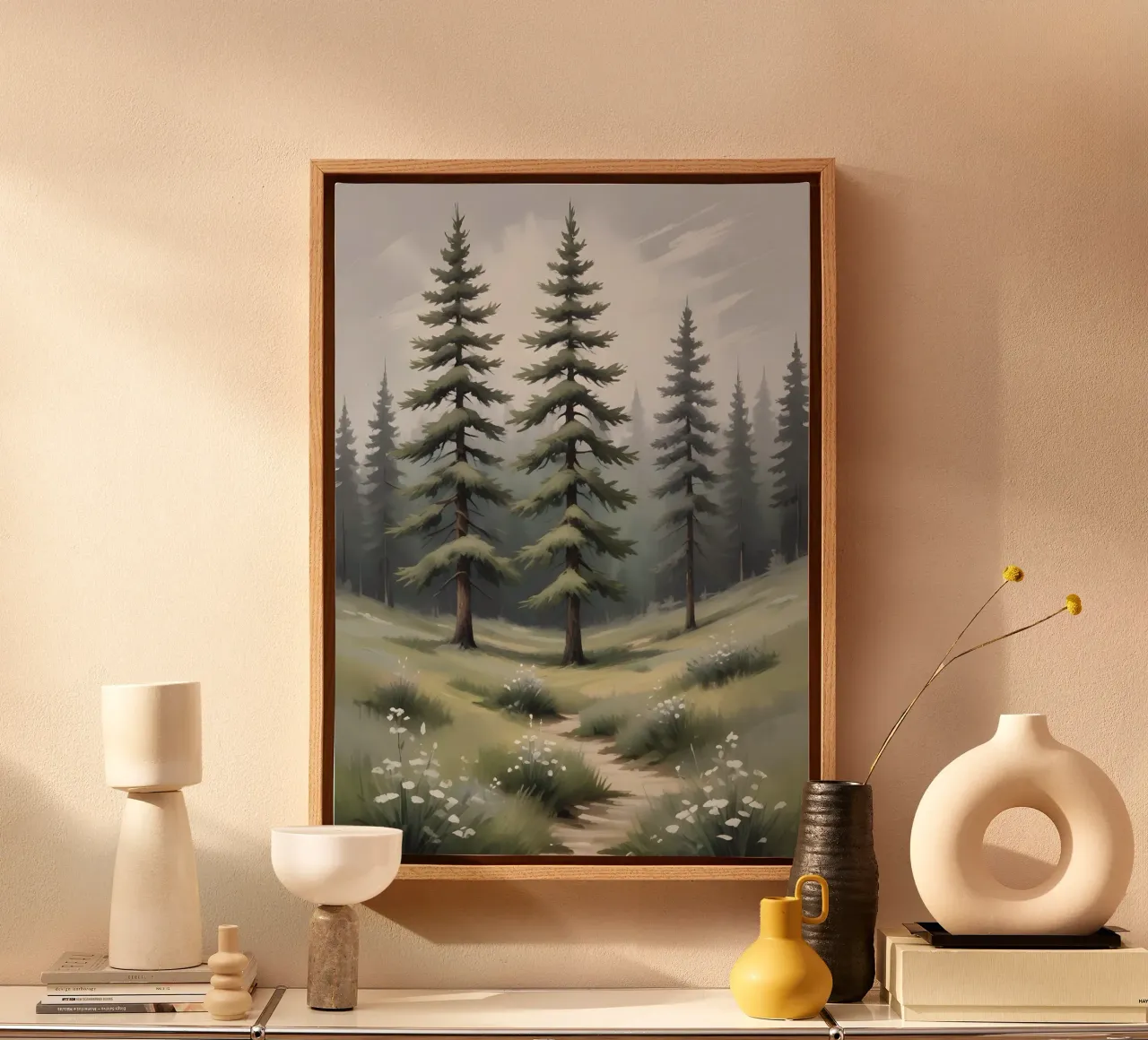 Whispering Pines – Path Through the Forest canvas by Graceful Desine