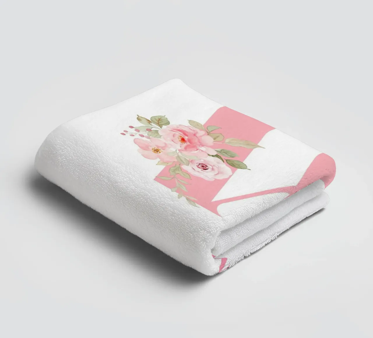 Letter W, Personalized Name Print, Personalized initial towel by The Custom Letter