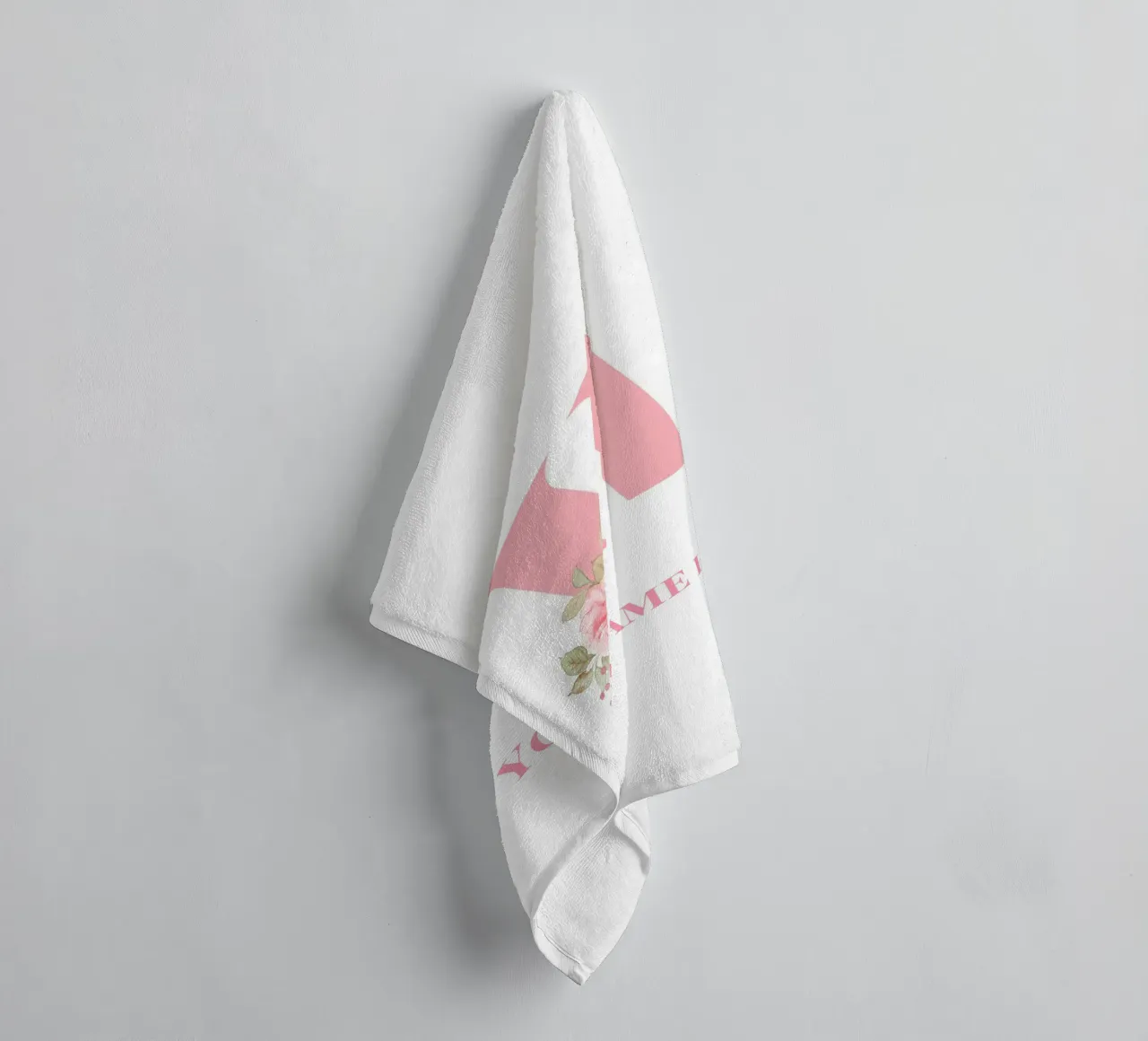 Letter W, Personalized Name Print, Personalized initial towel by The Custom Letter