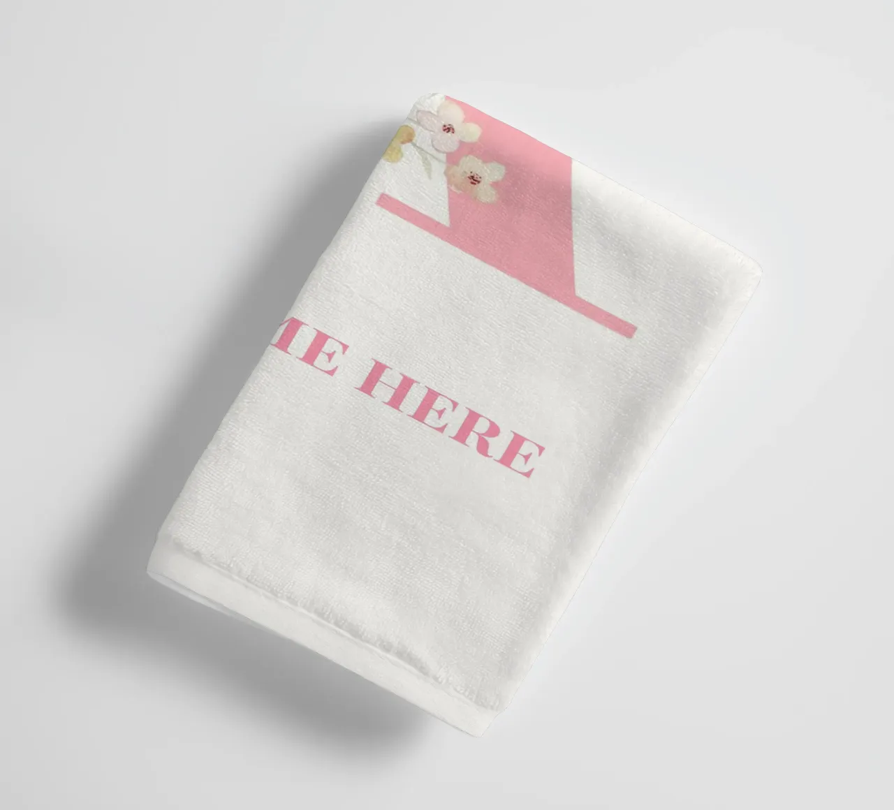 Letter X, Personalized Name Print, Personalized initial towel by The Custom Letter