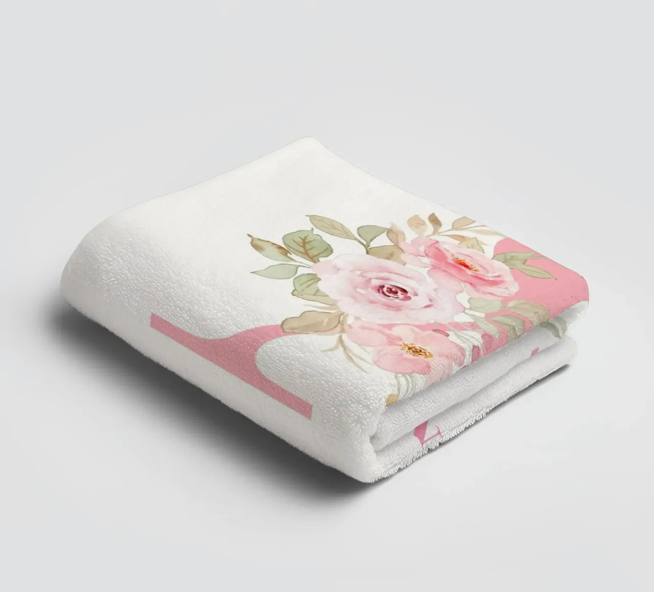 Letter X, Personalized Name Print, Personalized initial towel by The Custom Letter