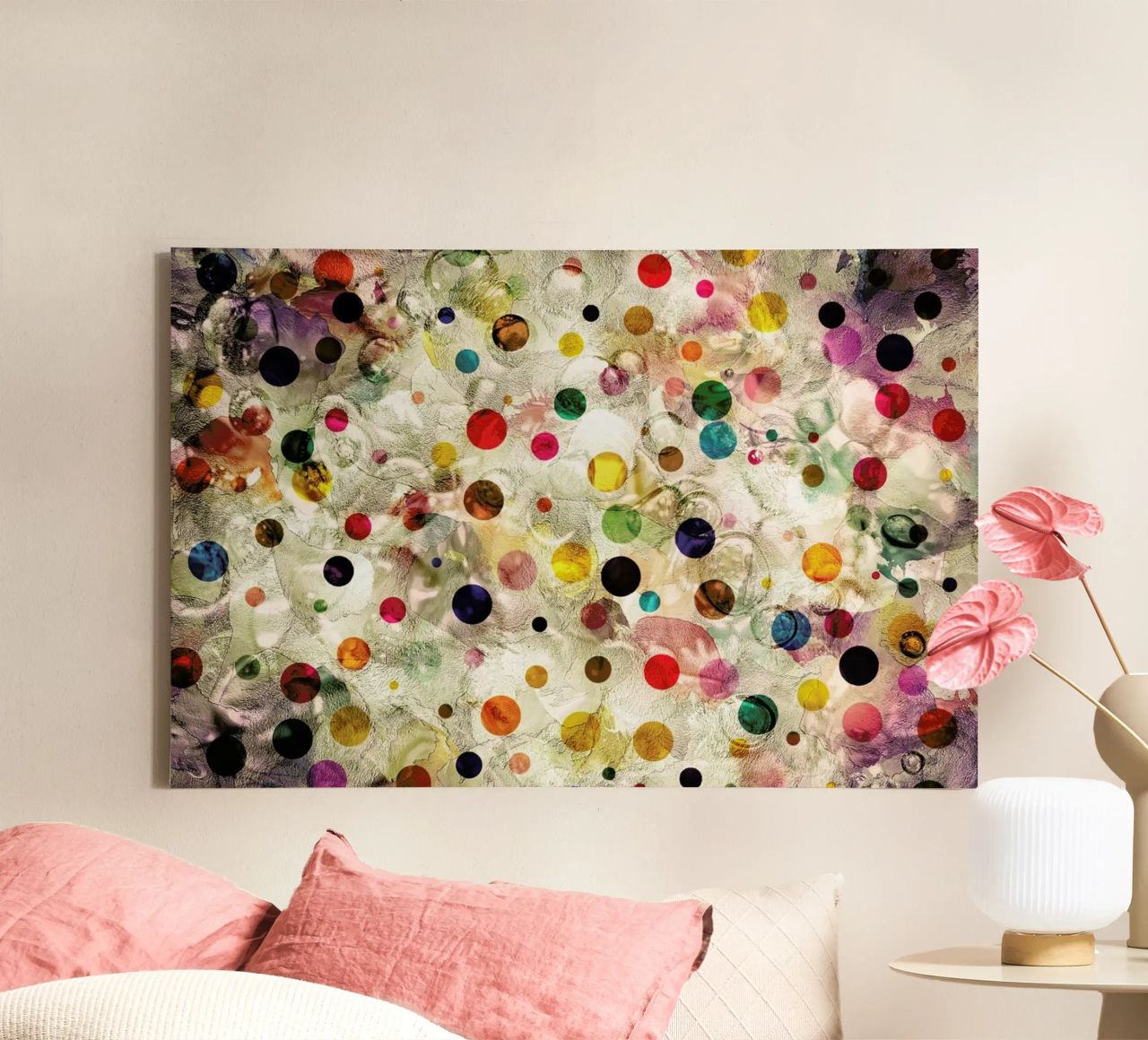 Bubbles N Candy Leinwand von In Full Color