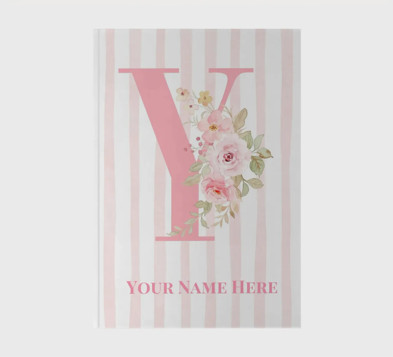 Letter Y, Personalized Name Print, Personalized initial notebook by The Custom Letter