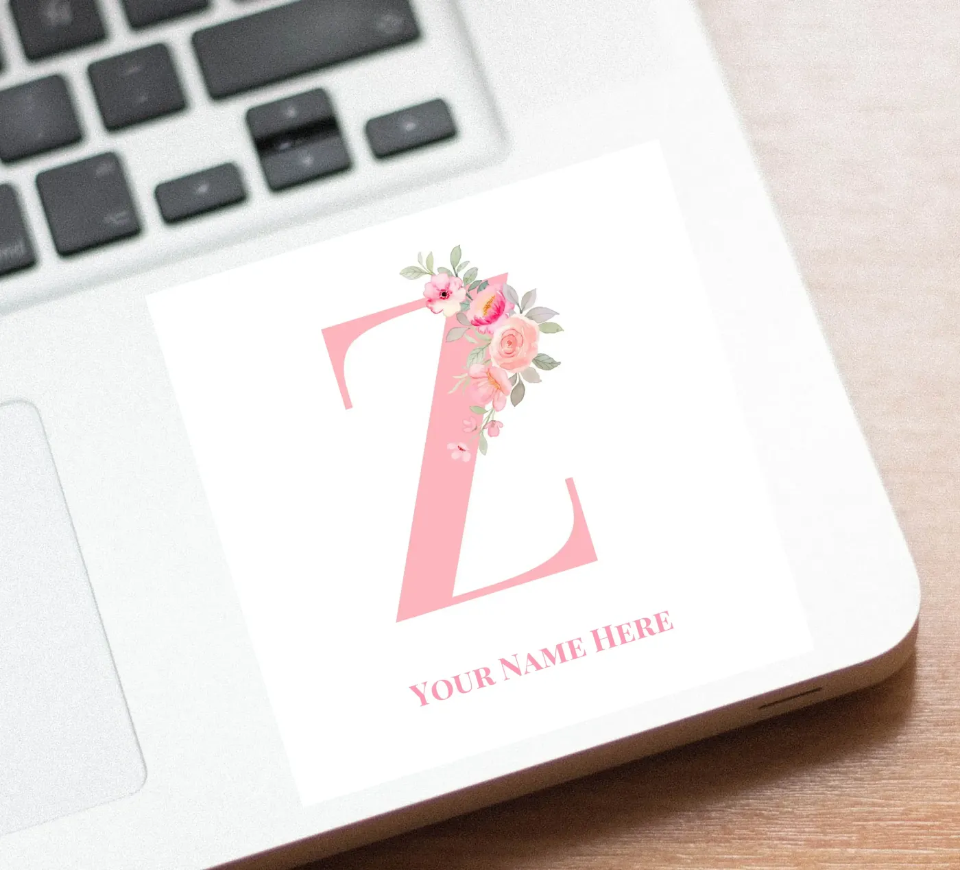 Lettera Z, Stampa nome personalizzato, Iniziale personalizzata adesivo da The Custom Letter