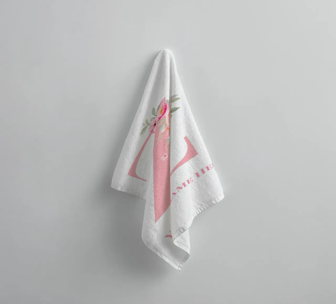 Letter Z, Personalized Name Print, Personalized initial towel by The Custom Letter